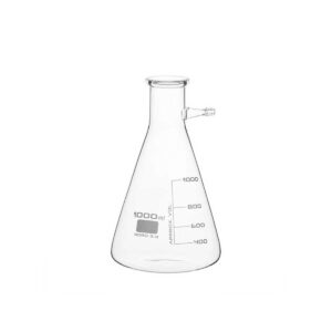 Erlenmeyer para vacío Oliva de vidrio graduado