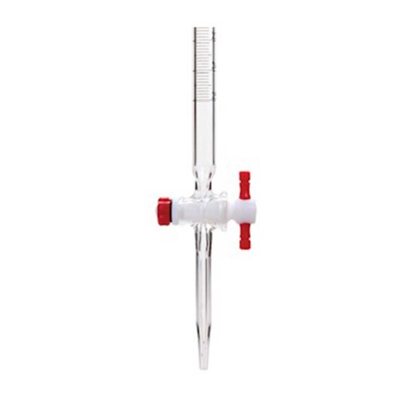 Buretas en vidrio clase B con llave recta en Teflon (schellbach)