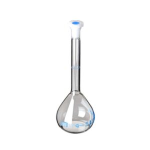 a glass bottle with a stopper