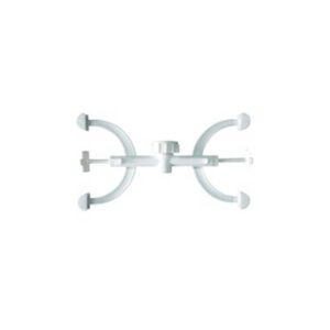 Pinza plástica doble para bureta