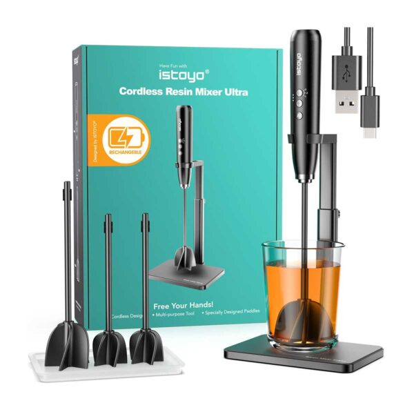 Agitador mini de 3 velocidades con soporte